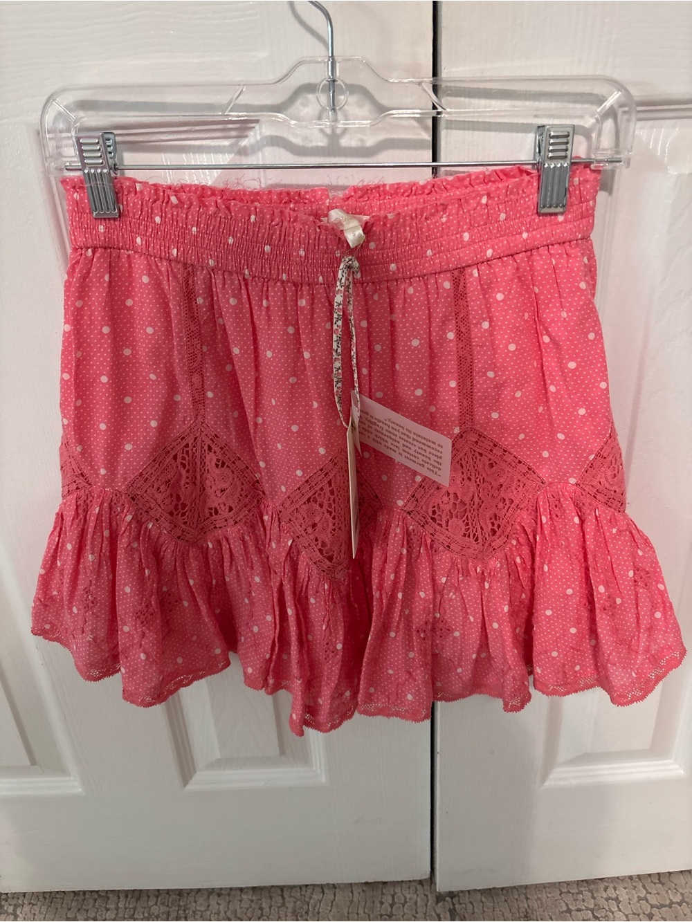 NWT Loveshackfancy pink skirt women’s size small